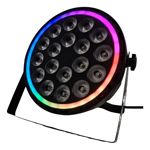 REFLETOR LED PAR 18X4IN1 RGBW C/BORDA- Showtech