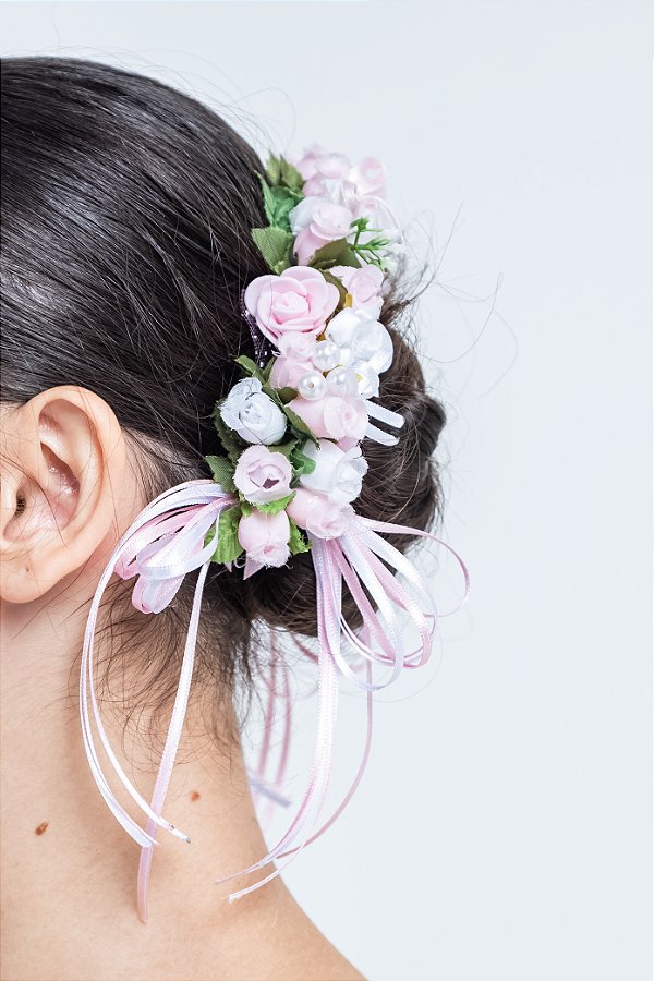 Arranjo de flores para Coque | Camponesa rosa
