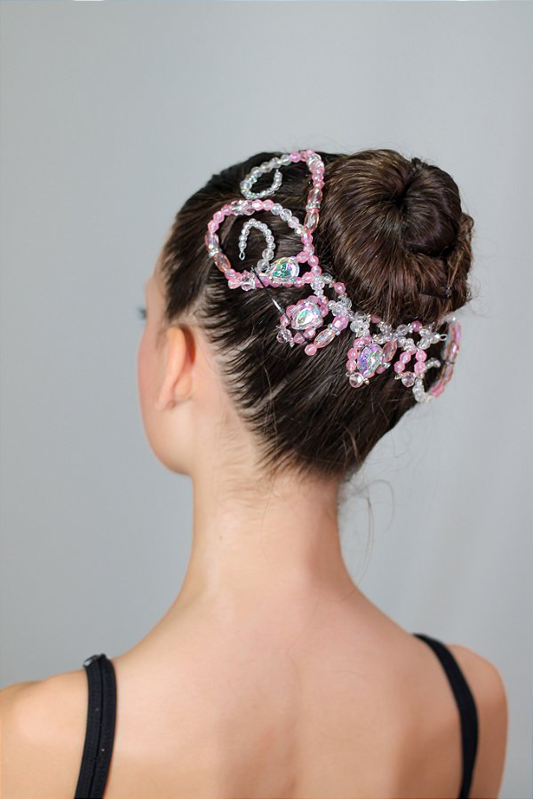 Casquete pequena acrílica rosa