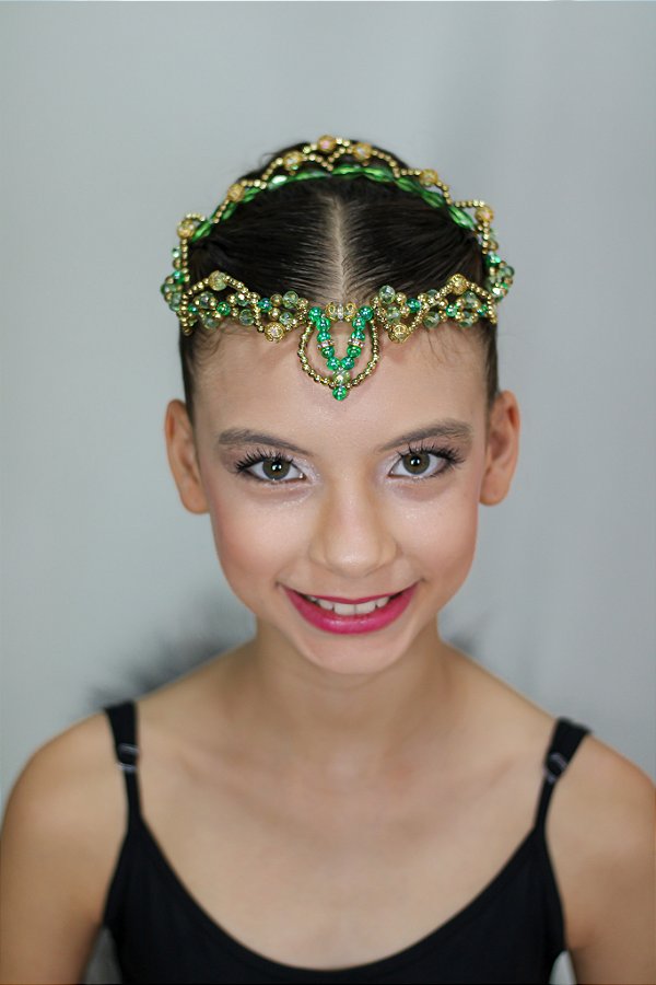 Coroa contrária baixa acrílica Esmeralda