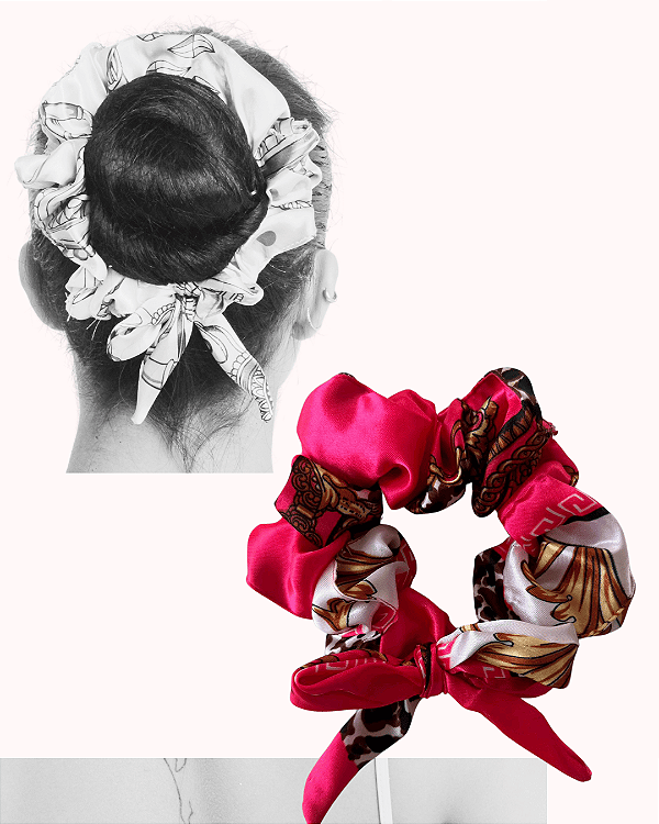 Scrunchie PRINT | Pink