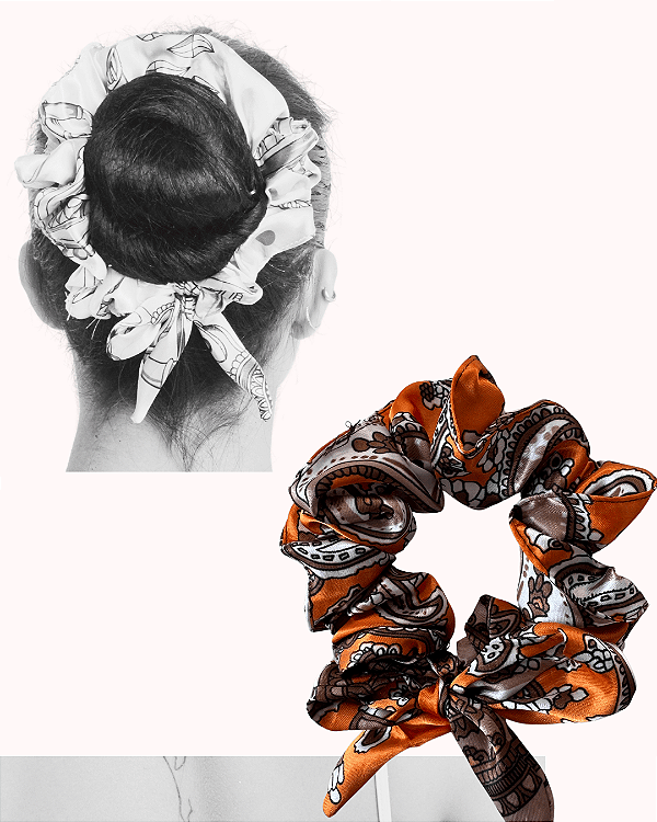 Scrunchie PRINT | Laranja