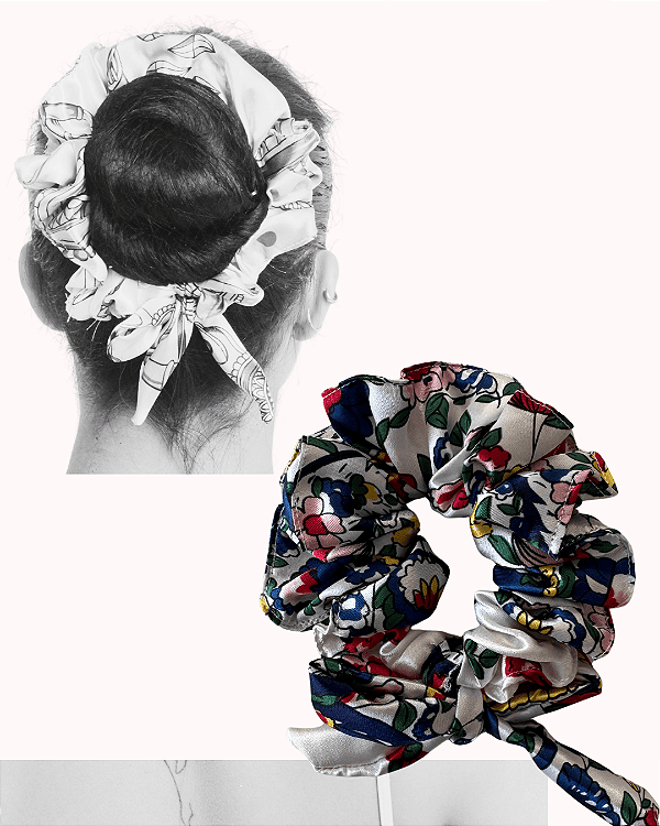 Scrunchie PRINT | Branca