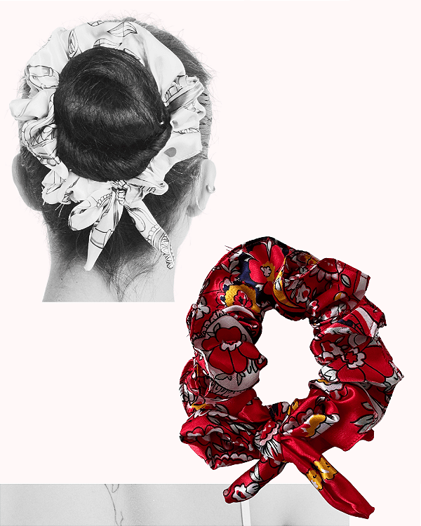 Scrunchie PRINT | Vermelha