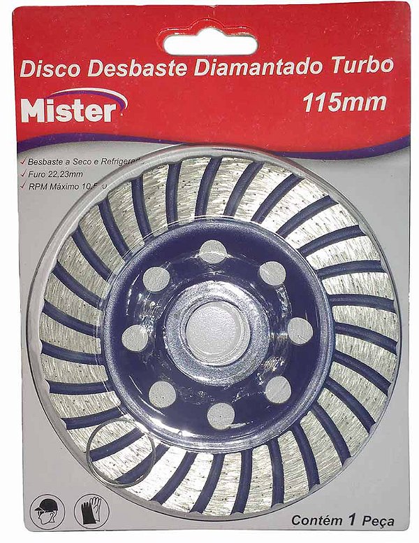 Disco Desbaste Diamantado 115mm MISTER