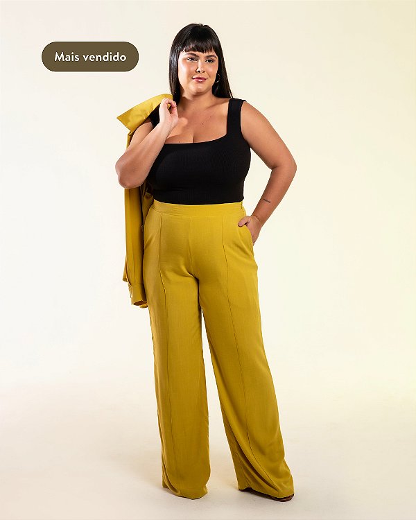 Calça Vinco Amarelo Ouro