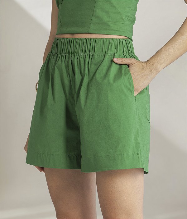 Short Tricoline Verde