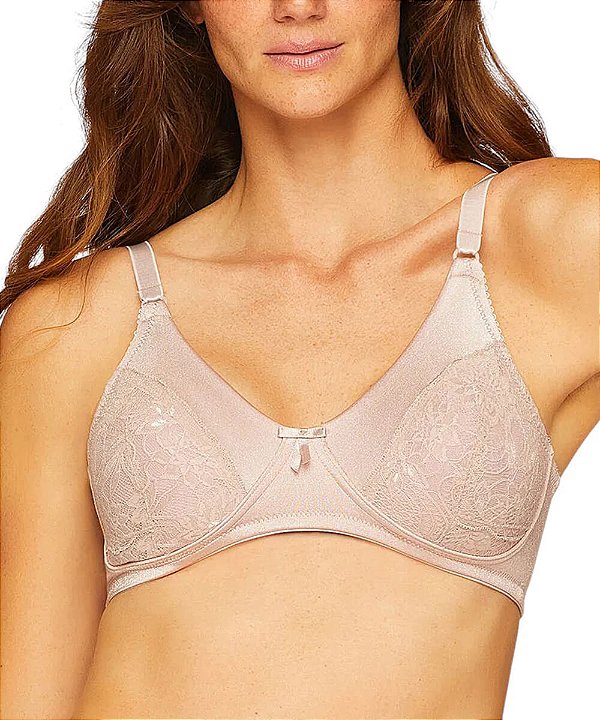 Sutiã Leve Estruturado Básico Com Renda Valisere 22403