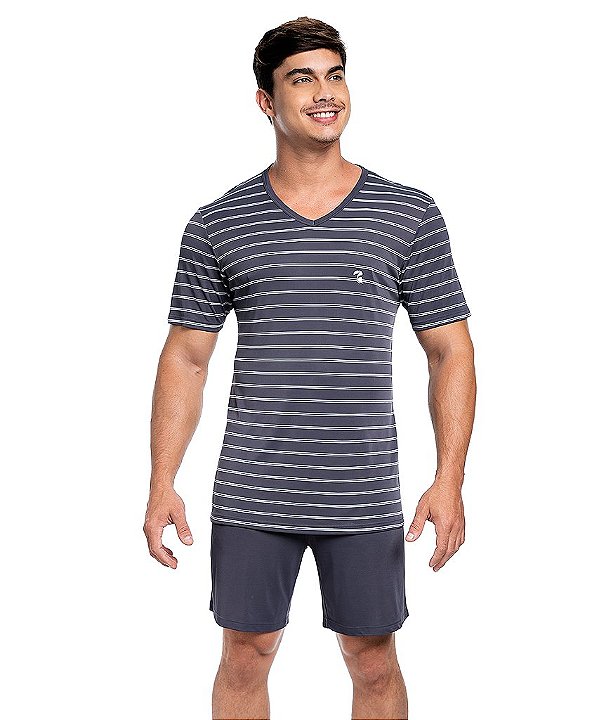 Pijama Masculino Curto Liganete Paulienne 9571