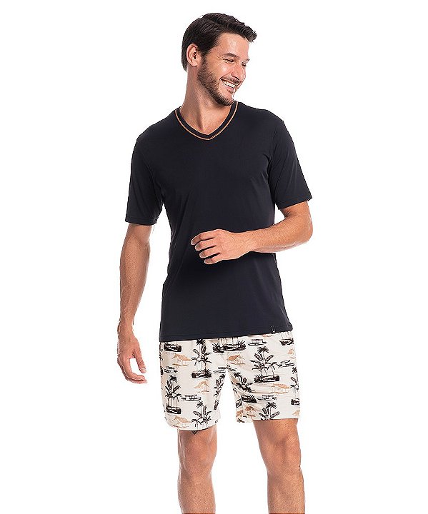 Pijama Masculino Curto Liganete Tombini 2066