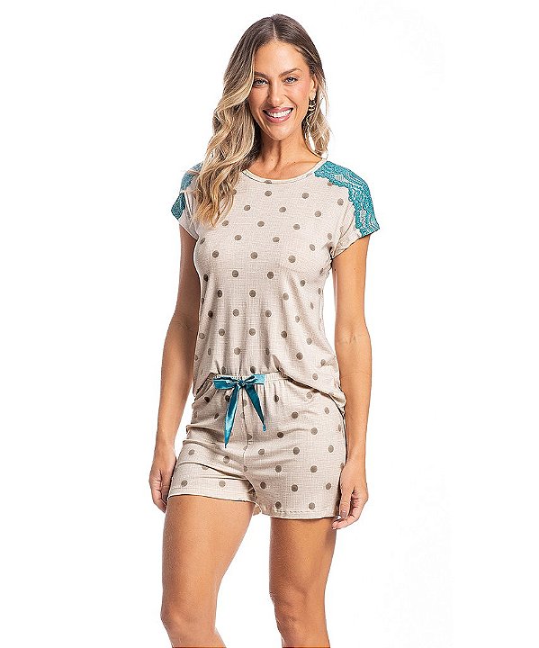Pijama Feminino Curto Daniela Tombini 3824