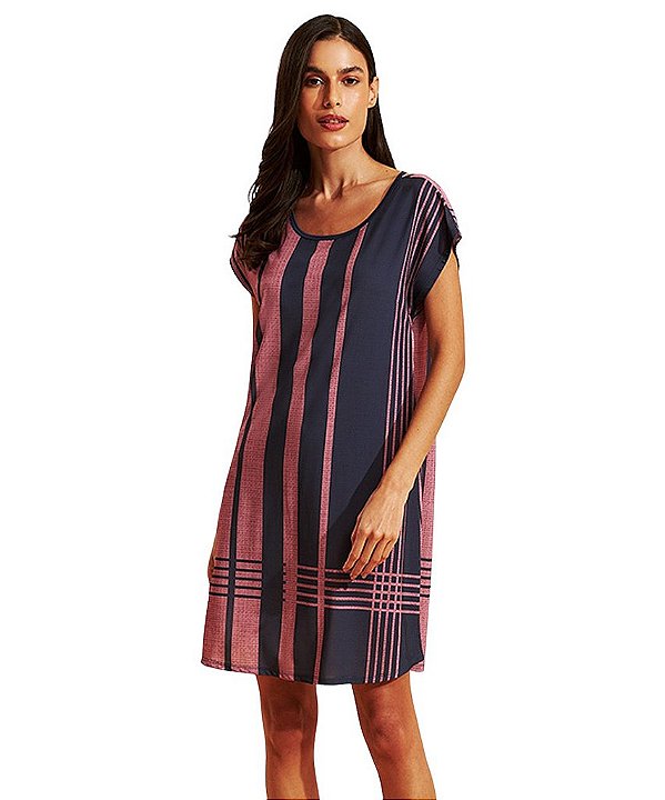 Camisola de Microfibra com Renda Recco 17346