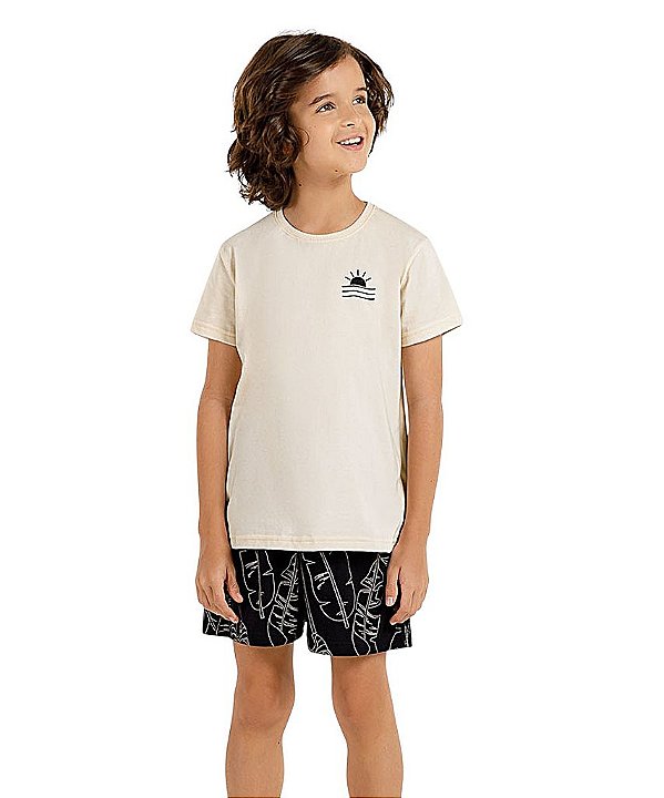 Pijama Masculino Curto Infantil Cor com Amor 2060020