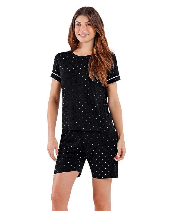 Pijama Feminino Bermuda Cor com Amor 2010708