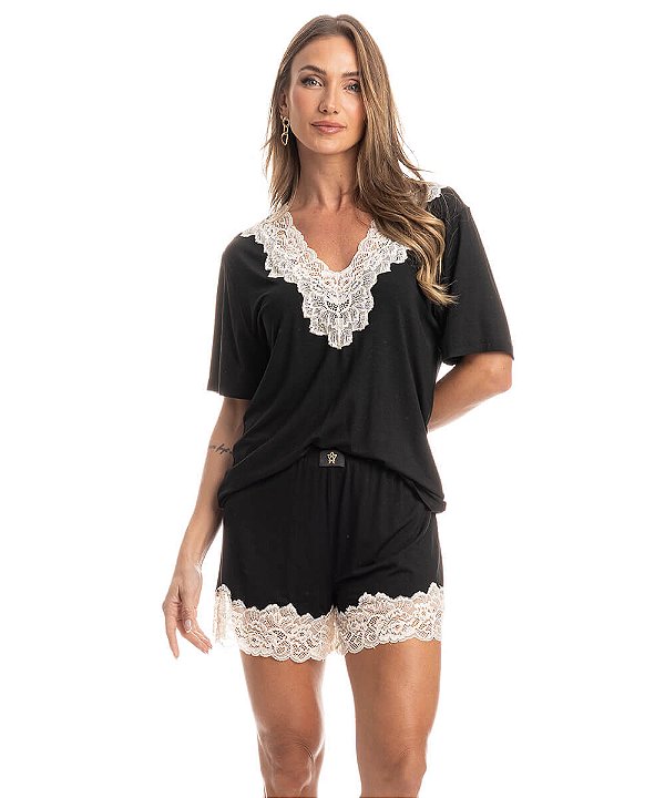 Pijama Curto Viscolycra Daniela Tombini 6252E