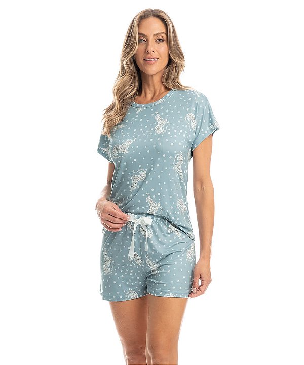 Pijama Curto Feminino Daniela Tombini 7472E