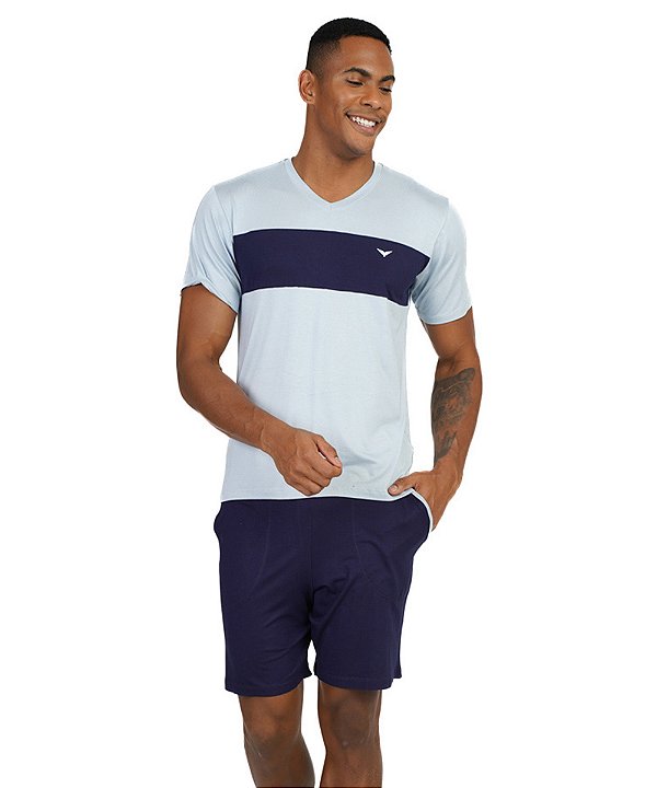 Pijama Masculino Curto Podiun 258124
