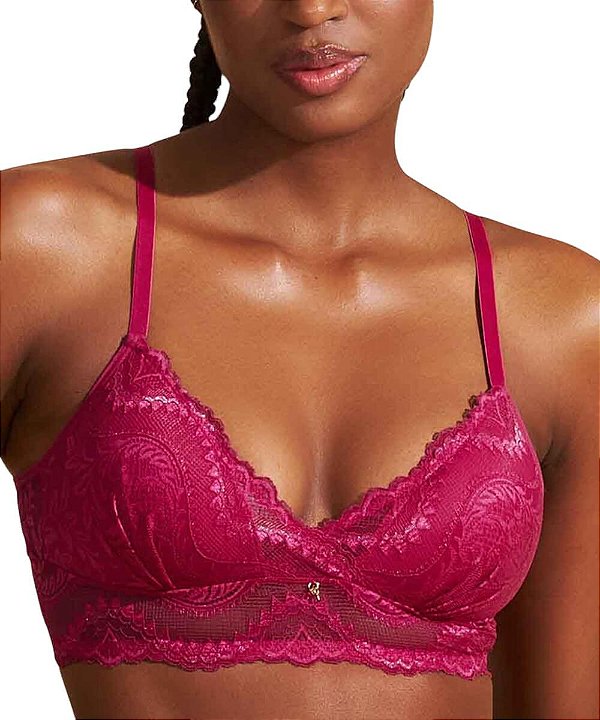 Sutiã Recco com Bojo sem Aro de Renda 17670