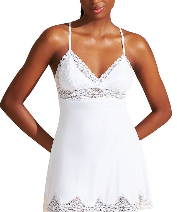 Camisola Recco Microfibra em Renda 17836