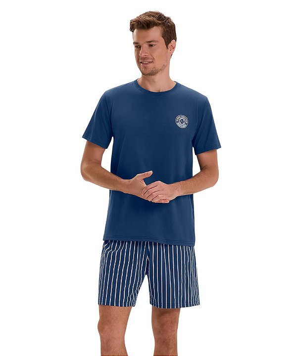Pijama Masculino Curto Cor com Amor 2030187