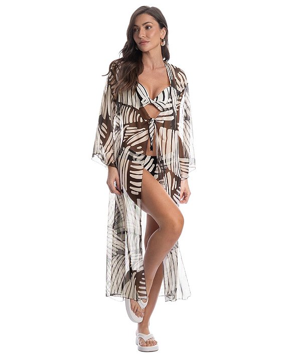 Kaftan Longa em Tule Daniela Tombini 9392