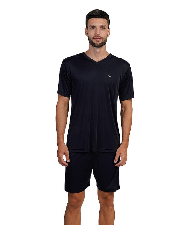 Pijama Masculino Curto em Liganete Podiun 268018