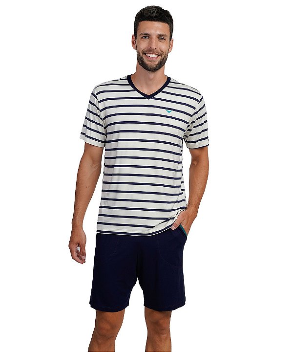 Pijama Masculino Curto Podiun 268057