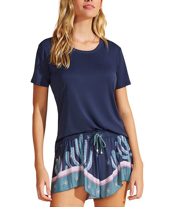 Pijama Feminino Curto de Microfibra Recco 18097