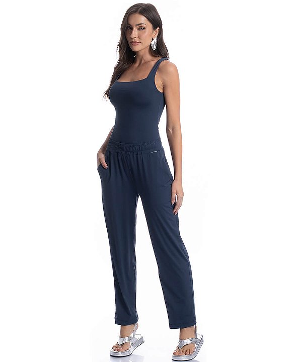 Calça em Fluity com Bolso Daniela Tombini 8358