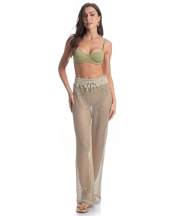 Calça Feminina em Rendão Daniela Tombini 1088