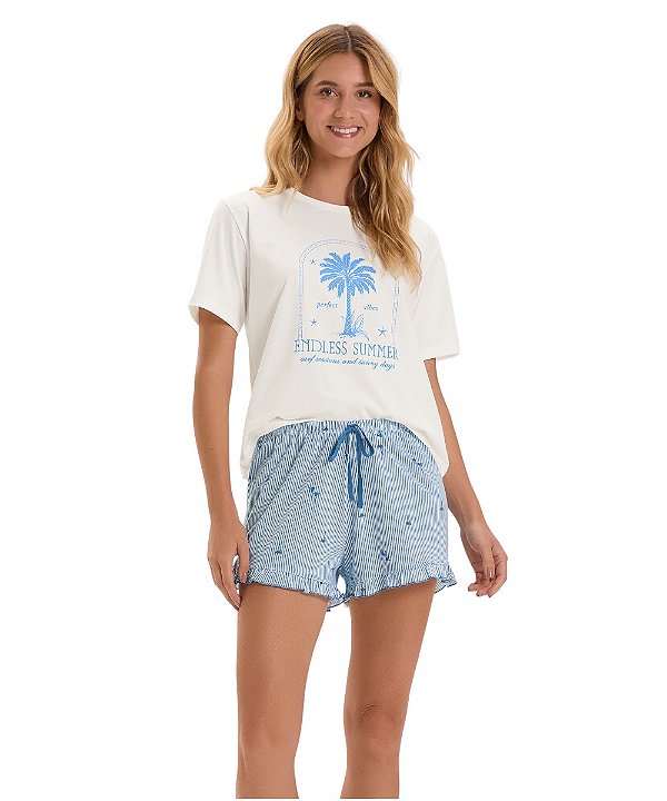 Pijama Feminino Curto Cor com Amor 2010815