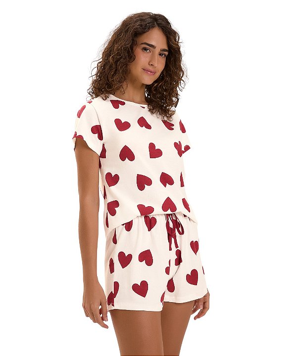 Pijama Feminino Curto Cor com Amor 2010831