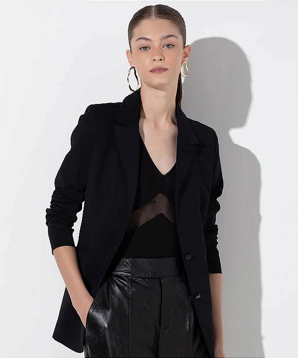 Blazer Acinturado Leah Technoblock Leah