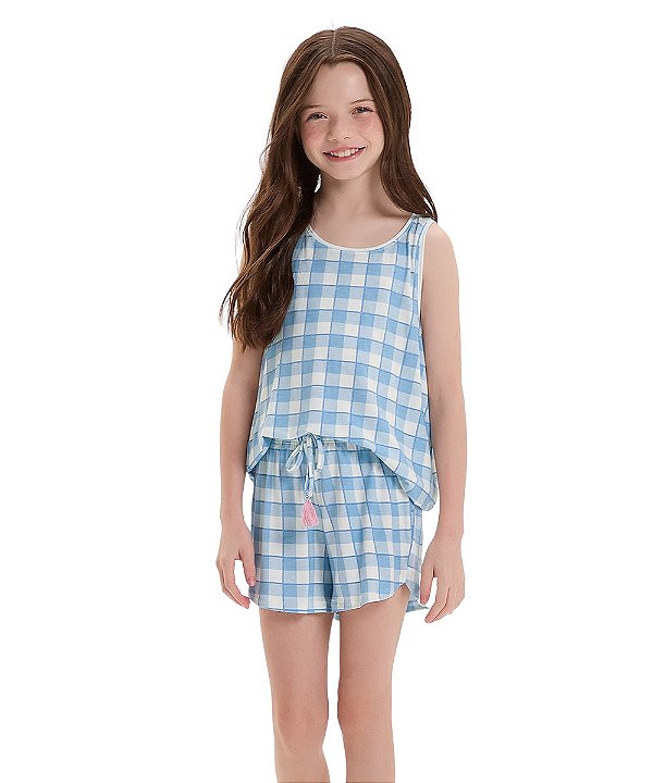 Pijama Infantil Feminino Regata Cor com Amor 2050145