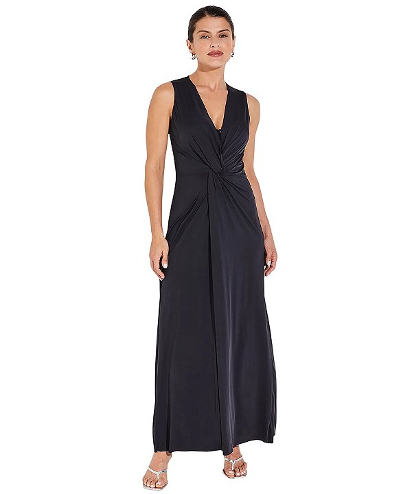 Vestido Drapeado Longo Oxigênio 19875