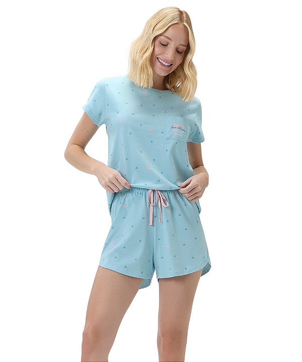 Pijama Feminino Curto Cor com Amor 2011142