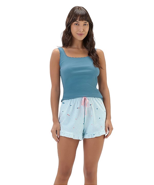 Pijama Femino Regata Cor com Amor 2011148