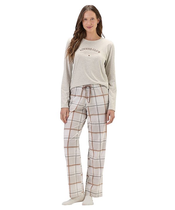 Pijama Feminino Longo Cor com Amor 2011189