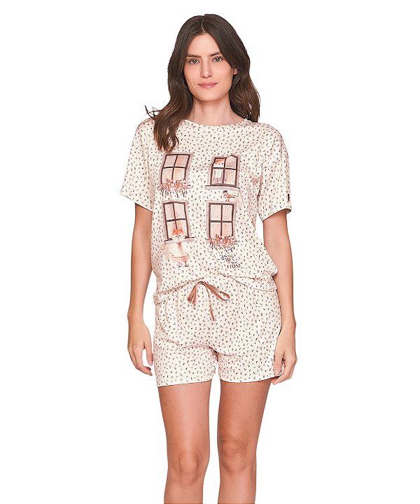 Pijama Feminino Curto Lua Lua 113.1107.85