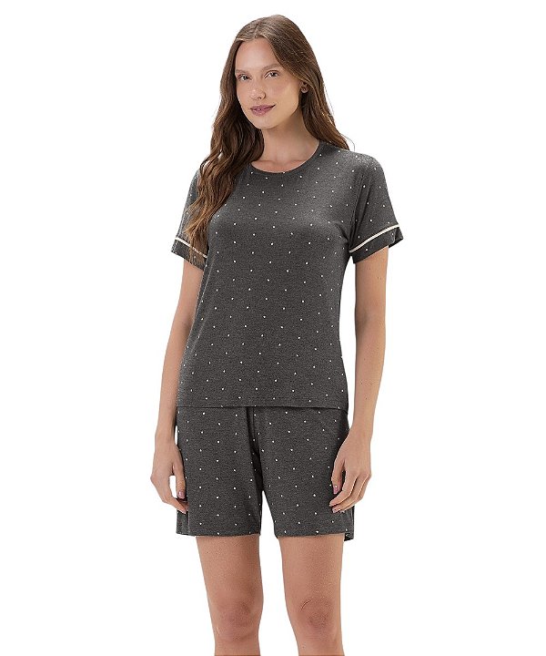 Pijama feminino Bermuda Cor com Amor 2011313