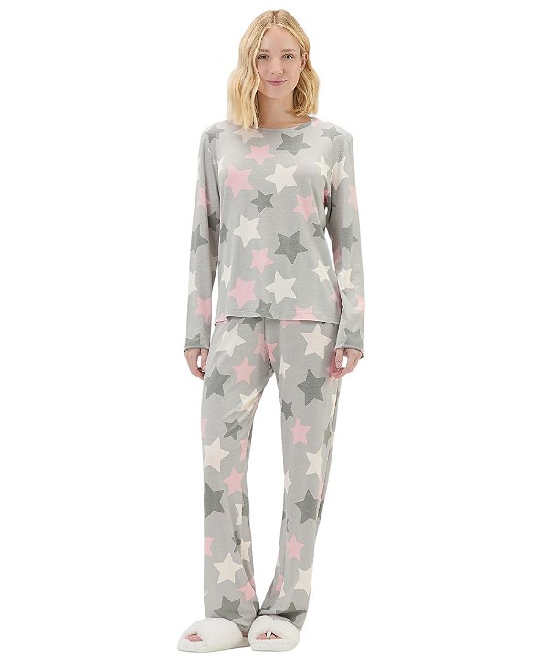 Pijama Feminino Longo Cor com Amor 2011207