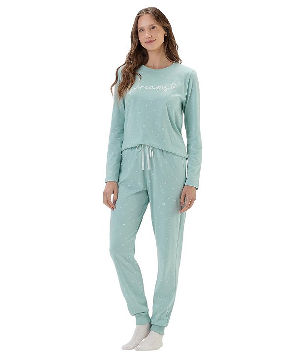 Pijama Feminino Longo Cor com Amor 2011324
