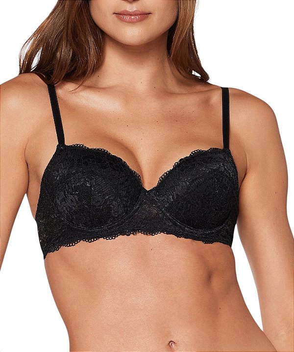 Sutiã com Bojo e Renda Valisere 30908