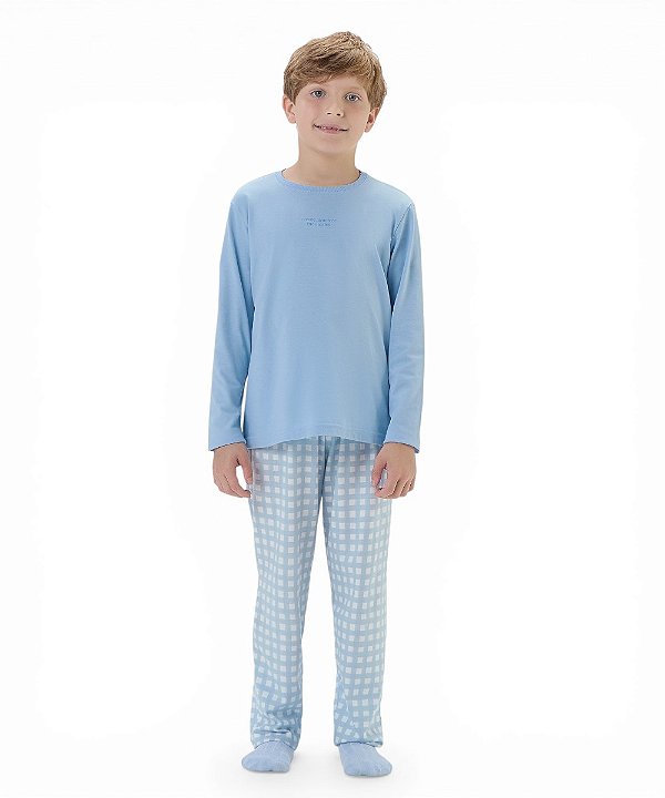 Pijama Masculino Longo Infantil Cor com Amor 2060083
