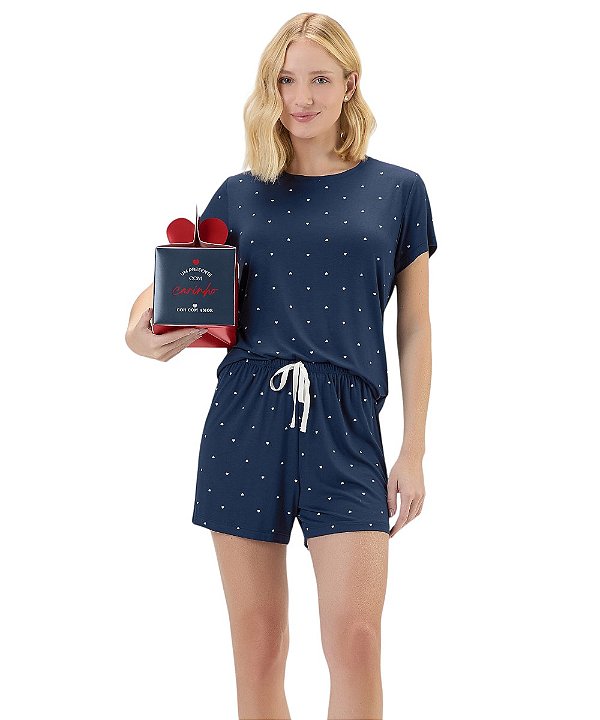 Pijama Feminino Curto Cor com Amor 2011253