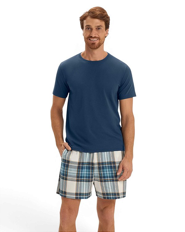 Pijama Masculino Curto Cor com Amor 2030232