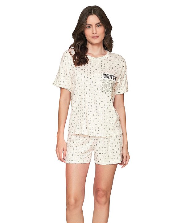 Pijama Feminino Curto Lua Lua 021110786