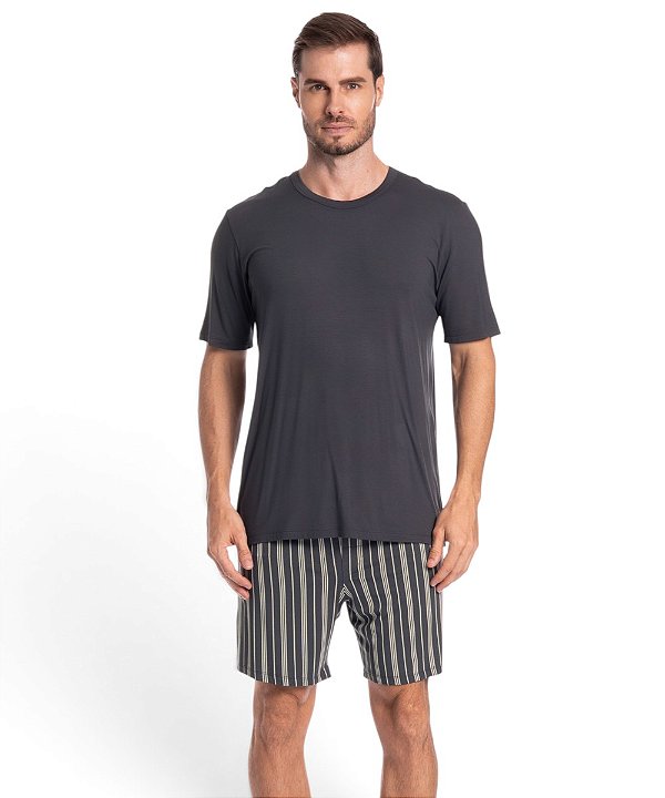 Pijama Masculino Curto Tombini 6810F