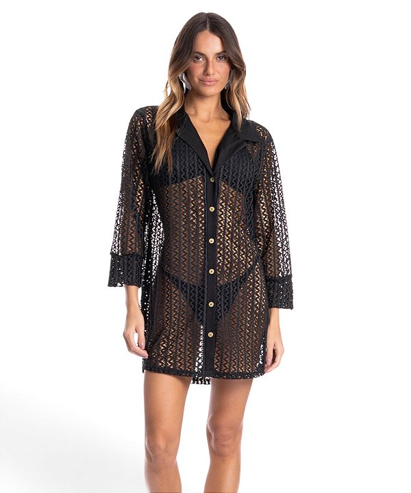 Camisa Feminina em Rendão Daniela Tombini 6842F