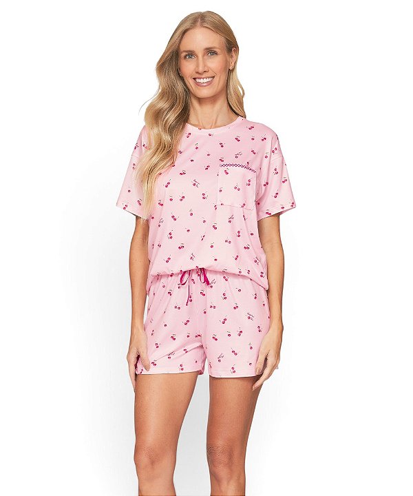 Pijama Feminino Curto Lua Lua 104110786
